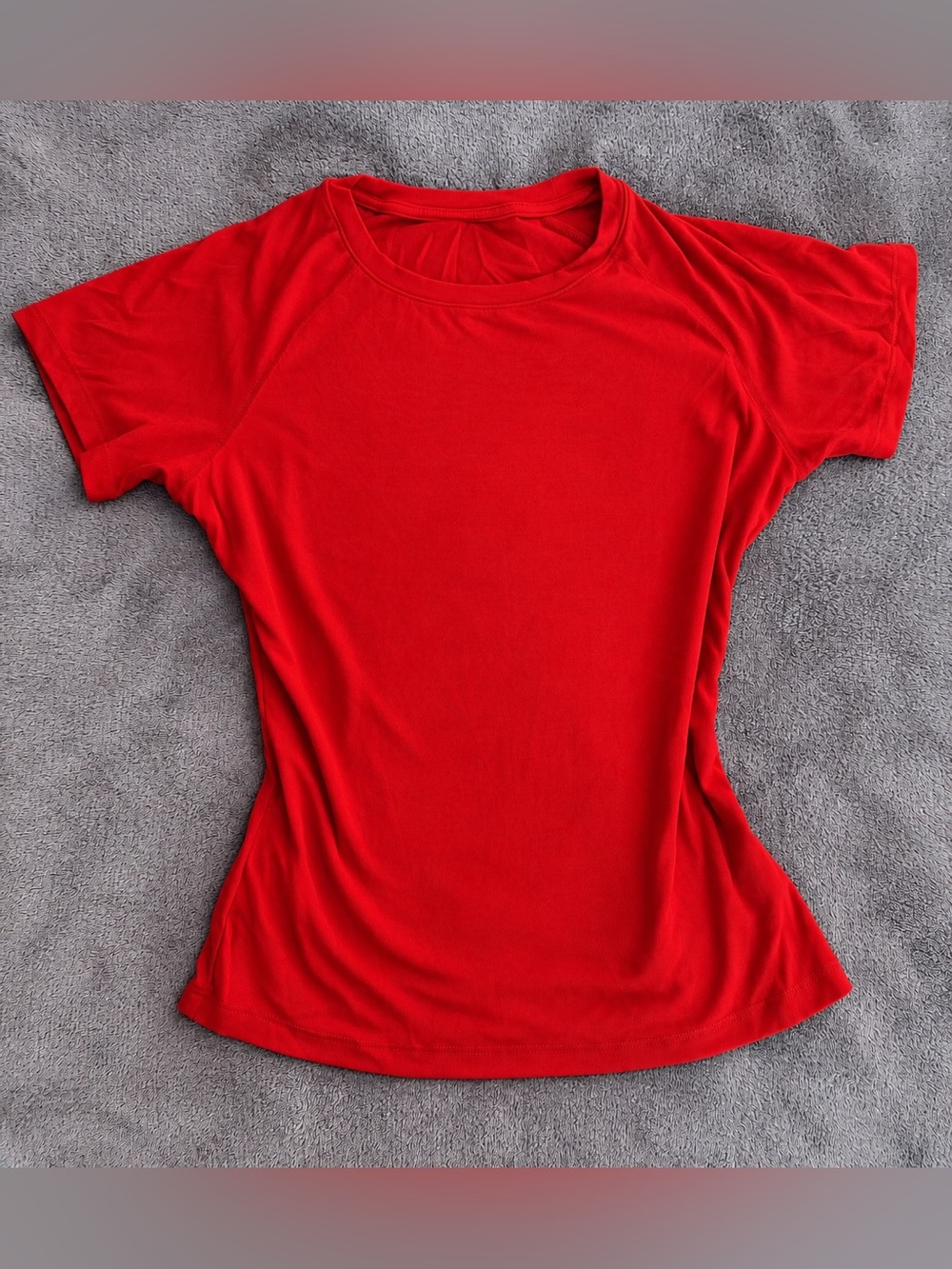 Abardsion Women’s Red Slim Fit Raglan Sleeve T-Shirt Size Small